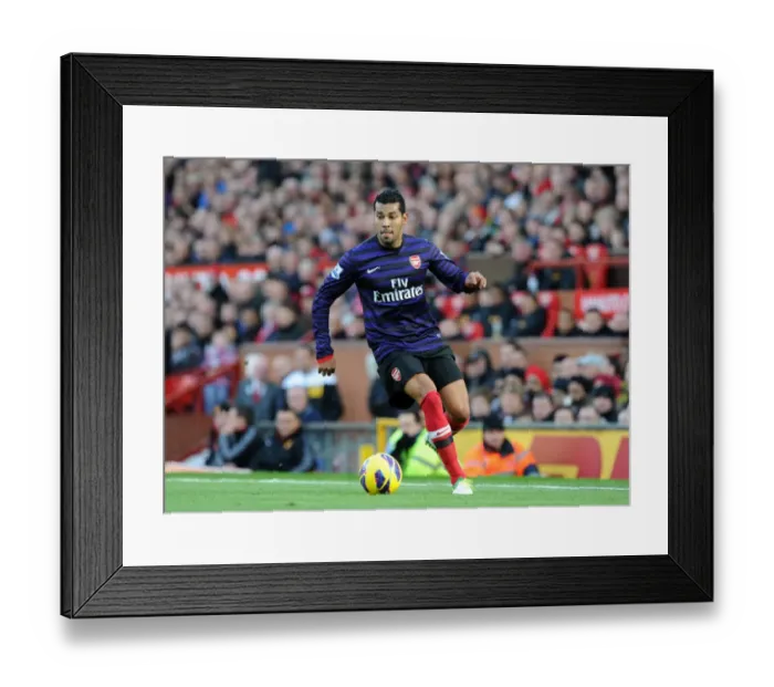 Framed Print : Andre Santos (Arsenal). Manchester United 2: 1 Arsenal. Barclays Premier League. Old Trafford Framed Print : Andre Santos (Arsenal). Manchester United 2: 1 Arsenal. Barclays Premier League. Old Trafford