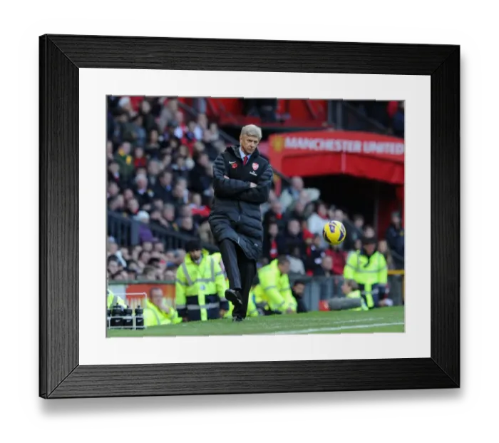 Framed Print : Arsene Wenger at Old Trafford: Clash of the Titans (Manchester United vs. Arsenal, 2012-13)