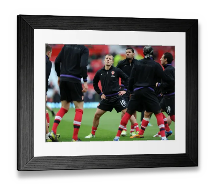 Framed Print : Jack Wilshere Gears Up: Manchester United vs. Arsenal, Premier League 2012-13