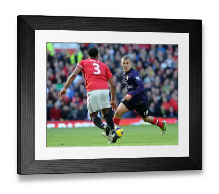 Framed Print : Wilshere vs. Evra: Battle at Old Trafford - Manchester United vs. Arsenal (2012-13)