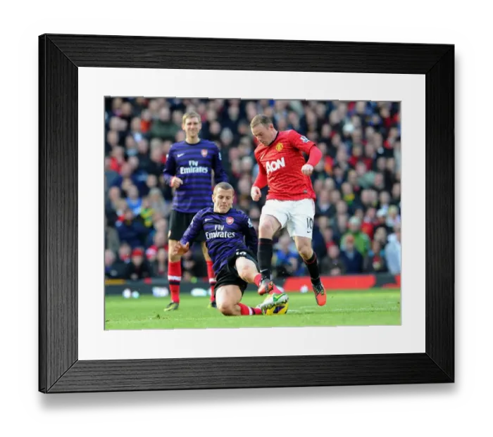 Framed Print : Wilshere vs Rooney: Battle at Old Trafford - Manchester United vs Arsenal, Premier League 2012-13 Framed Print : Wilshere vs Rooney: Battle at Old Trafford - Manchester United vs Arsenal, Premier League 2012-13