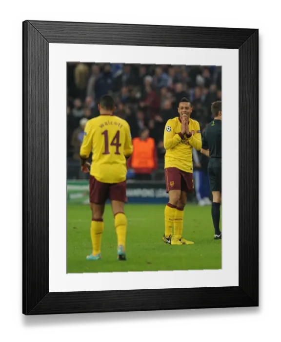 Framed Print : Last-Minute Drama: Coquelin and Walcott's Near Miss for Arsenal in Schalke 2012-13 Champions League Framed Print : Last-Minute Drama: Coquelin and Walcott's Near Miss for Arsenal in Schalke 2012-13 Champions League
