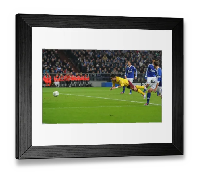 Framed Print : Olivier Giroud Scores the Second Goal for Arsenal against Schalke 04 in the 2012-13 UEFA Champions League Framed Print : Olivier Giroud Scores the Second Goal for Arsenal against Schalke 04 in the 2012-13 UEFA Champions League