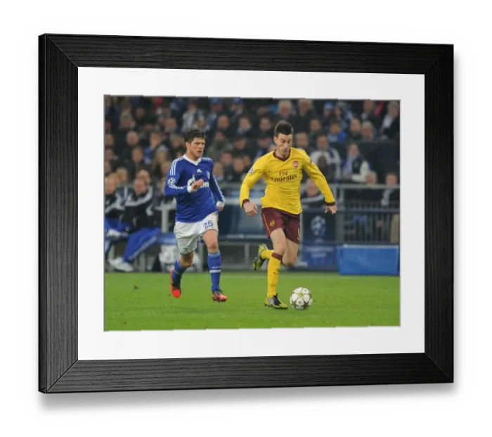 Framed Print : Koscielny vs. Huntelaar: A Champions League Battle at the Veltins-Arena (Schalke 04 vs. Arsenal, 2012-13) Framed Print : Koscielny vs. Huntelaar: A Champions League Battle at the Veltins-Arena (Schalke 04 vs. Arsenal, 2012-13)