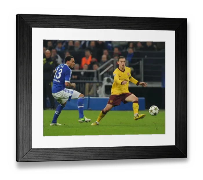 Framed Print : Thomas Vermaelen vs. Jermaine Jones: Battle in the UEFA Champions League Framed Print : Thomas Vermaelen vs. Jermaine Jones: Battle in the UEFA Champions League