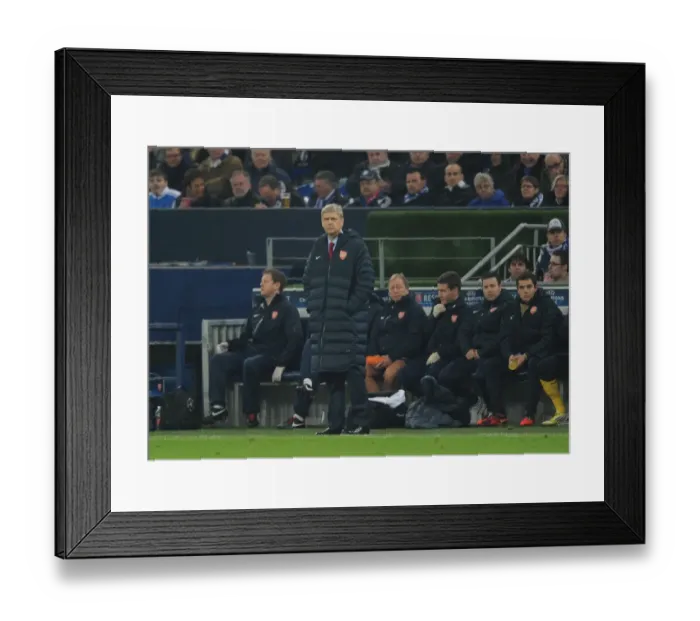 Framed Print : Arsene Wenger at Schalke 04 vs Arsenal FC, UEFA Champions League (2012) Framed Print : Arsene Wenger at Schalke 04 vs Arsenal FC, UEFA Champions League (2012)