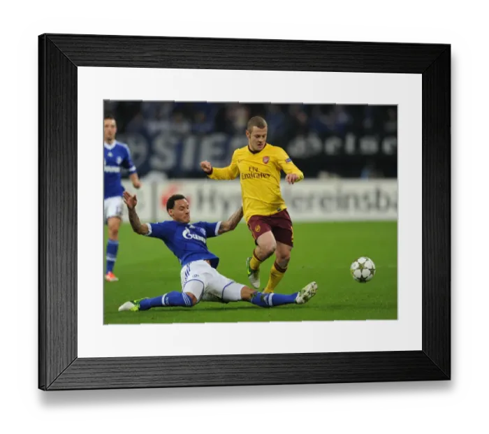 Framed Print : Clash of Midfield Titans: Jack Wilshere vs. Jermaine Jones, Schalke 04 vs. Arsenal FC, UEFA Champions League, 2012 Framed Print : Clash of Midfield Titans: Jack Wilshere vs. Jermaine Jones, Schalke 04 vs. Arsenal FC, UEFA Champions League, 2012