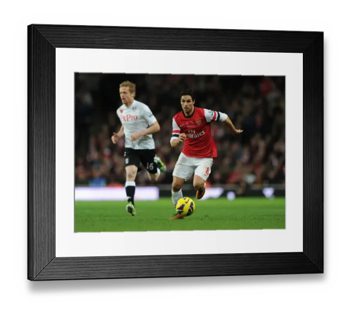Framed Print : Mikel Arteta Leads Arsenal in the 2012-13 Premier League: Arsenal v Fulham Framed Print : Mikel Arteta Leads Arsenal in the 2012-13 Premier League: Arsenal v Fulham