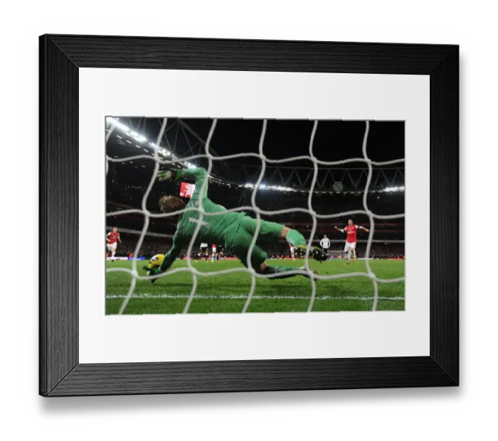 Framed Print : Last-Minute Drama: Schwarzer Saves Arteta's Penalty vs. Arsenal (Arsenal v Fulham 2012-13) Framed Print : Last-Minute Drama: Schwarzer Saves Arteta's Penalty vs. Arsenal (Arsenal v Fulham 2012-13)