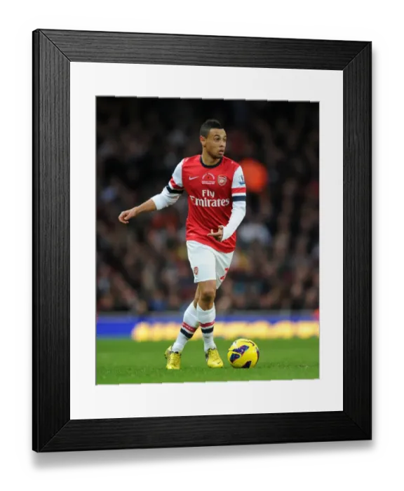 Framed Print : Francis Coquelin (Arsenal). Arsenal 3: 3 Fulham. Barclays Premier League. Emirates Stadium, 10  /  11  /  12