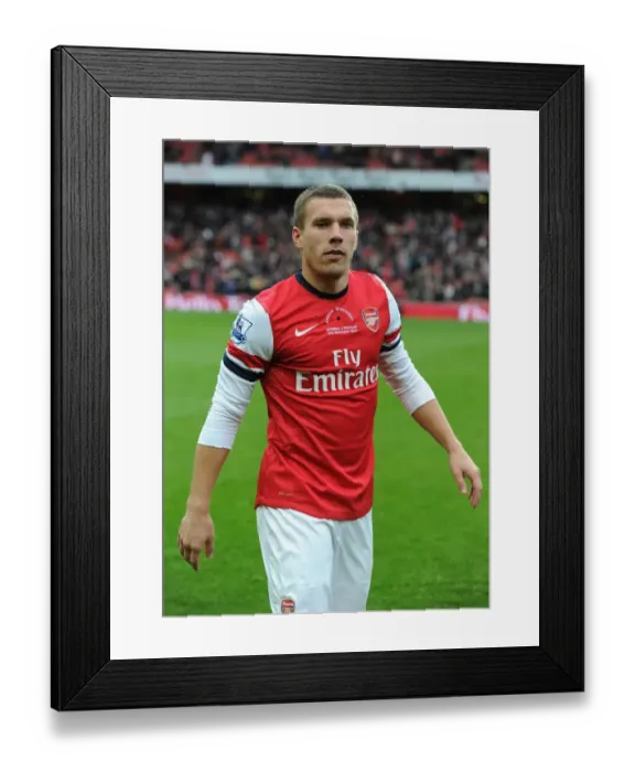 Framed Print : Lukas Podolski: Arsenal's Ready-to-Go Weapon Against Fulham (2012-13) Framed Print : Lukas Podolski: Arsenal's Ready-to-Go Weapon Against Fulham (2012-13)