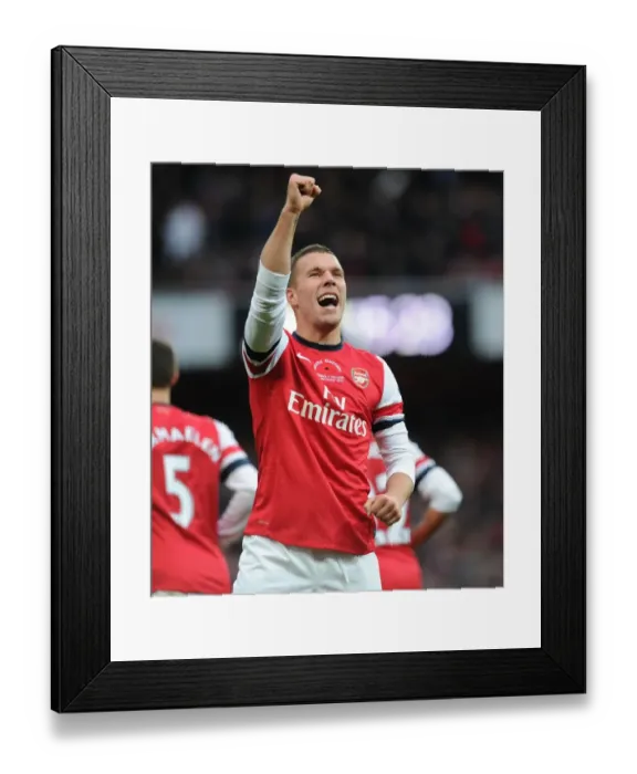Framed Print : Lukas Podolski's Brace: Arsenal's Victory over Fulham (2012-13) Framed Print : Lukas Podolski's Brace: Arsenal's Victory over Fulham (2012-13)