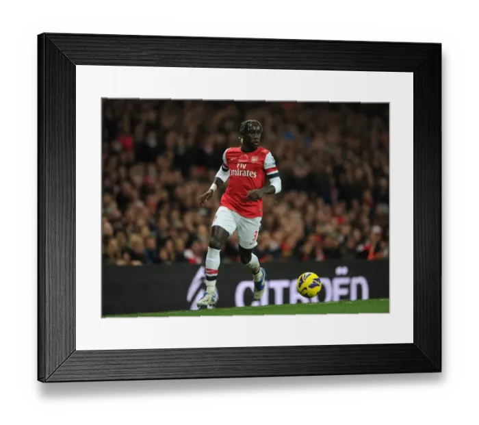 Framed Print : Bacary Sagna in Action: Arsenal vs Fulham, Premier League 2012-13