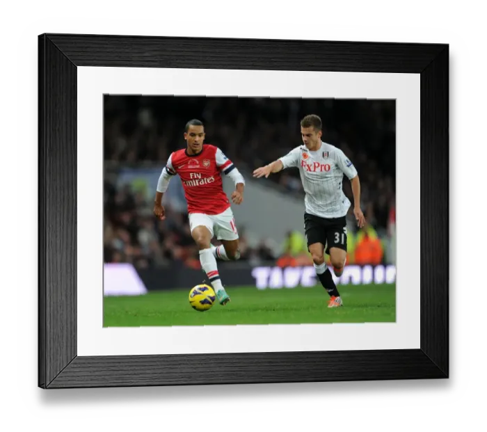 Framed Print : Theo Walcott vs. Alex Kacaniklic: A Battle at Emirates Stadium (Arsenal v Fulham, 2012-13) Framed Print : Theo Walcott vs. Alex Kacaniklic: A Battle at Emirates Stadium (Arsenal v Fulham, 2012-13)