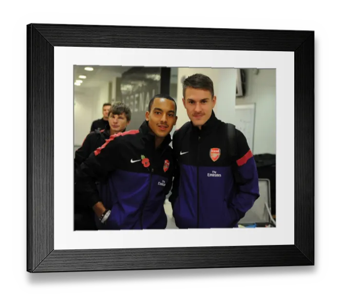 Framed Print : Arsenal's Walcott and Ramsey Sport Movember Beards at Arsenal vs. Fulham (2012-13) Framed Print : Arsenal's Walcott and Ramsey Sport Movember Beards at Arsenal vs. Fulham (2012-13)