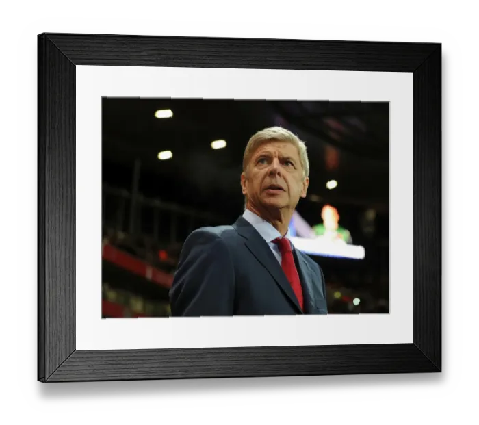 Framed Print : Arsene Wenger: Arsenal FC vs Montpellier Herault SC, UEFA Champions League (2012) Framed Print : Arsene Wenger: Arsenal FC vs Montpellier Herault SC, UEFA Champions League (2012)