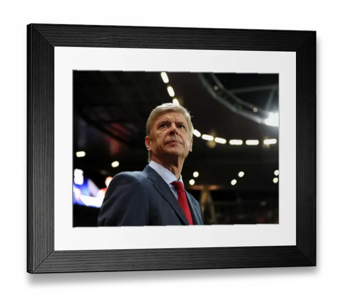 Framed Print : Arsene Wenger: Leading Arsenal in the 2012-13 Champions League Against Montpellier Framed Print : Arsene Wenger: Leading Arsenal in the 2012-13 Champions League Against Montpellier