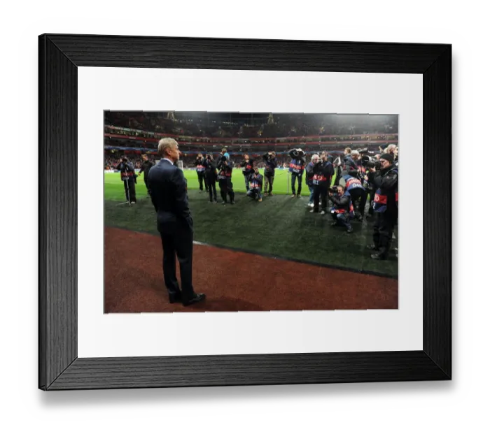 Framed Print : Arsene Wenger Leading Arsenal FC in the UEFA Champions League Against Montpellier Herault SC (2012-13) Framed Print : Arsene Wenger Leading Arsenal FC in the UEFA Champions League Against Montpellier Herault SC (2012-13)