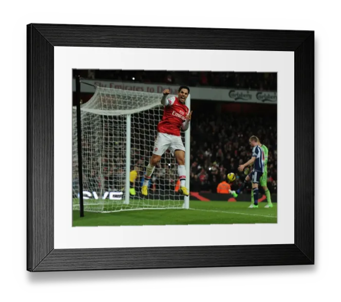 Framed Print : Mikel Arteta's Double: Arsenal's Triumph Over West Bromwich Albion (2012-13)
