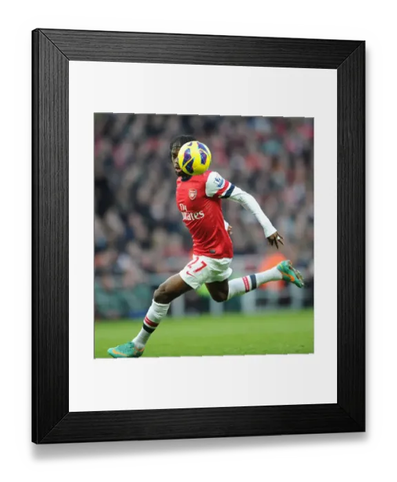 Framed Print : Gervinho in Action: Arsenal vs. West Bromwich Albion, Premier League 2012-13