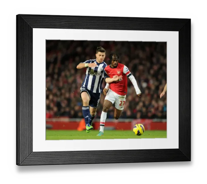Framed Print : Arsenal's Gervinho Fouled by Shane Long in 2012-13 Premier League Clash Framed Print : Arsenal's Gervinho Fouled by Shane Long in 2012-13 Premier League Clash