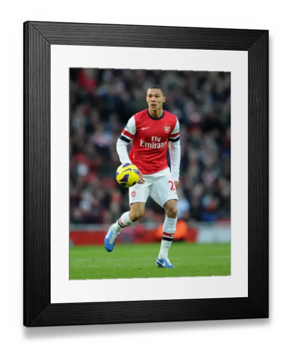 Framed Print : Arsenal's Kieran Gibbs Secures 2-0 Victory Over West Bromwich Albion in the Premier League