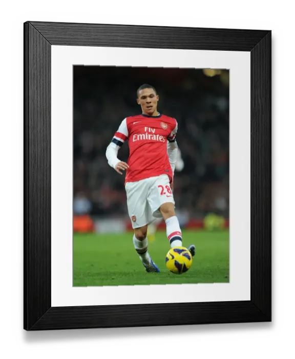Framed Print : Arsenal's Kieran Gibbs Shines in 2-0 Victory over West Bromwich Albion, Barclays Premier League 2012-13