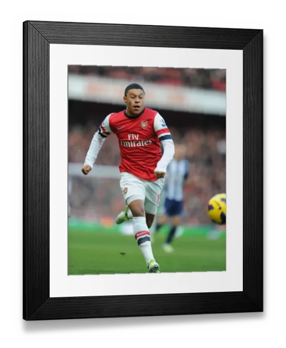 Framed Print : Alex Oxlade-Chamberlain in Action: Arsenal vs West Bromwich Albion (2012-13)