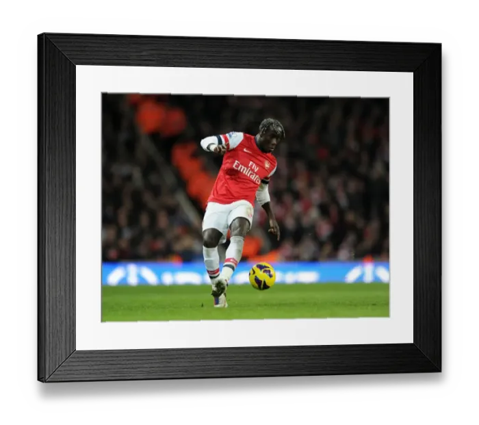 Framed Print : Bacary Sagna in Action: Arsenal vs. West Bromwich Albion, Premier League 2012-13
