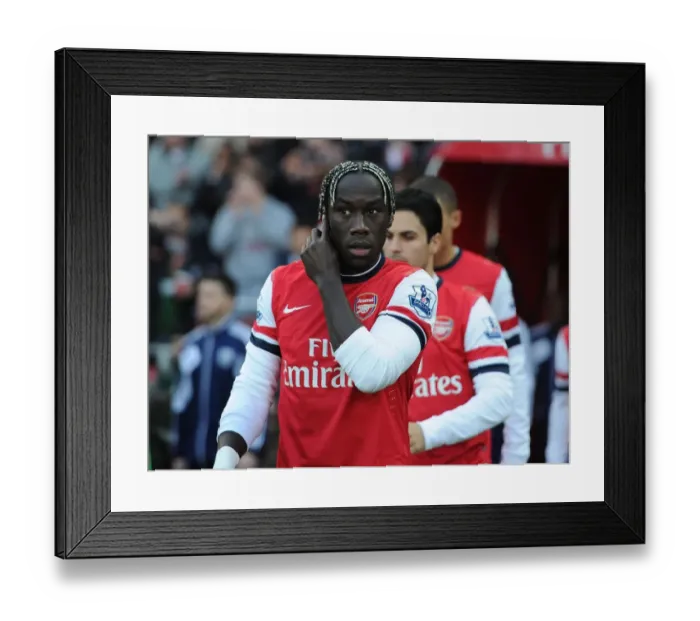 Framed Print : Bacary Sagna in Action: Arsenal vs West Bromwich Albion, Premier League 2012-13