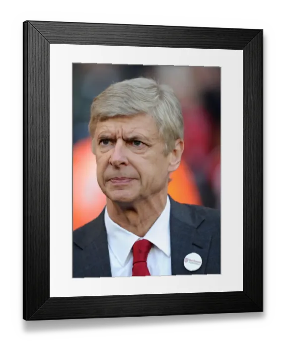 Framed Print : Arsene Wenger Leading Arsenal Against West Bromwich Albion, Premier League 2012-13