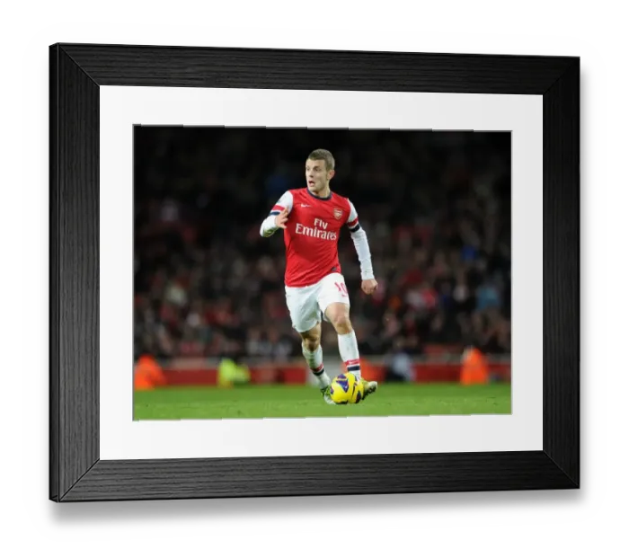 Framed Print : Jack Wilshere: Arsenal Midfielder in Action against West Bromwich Albion, Premier League 2012-13