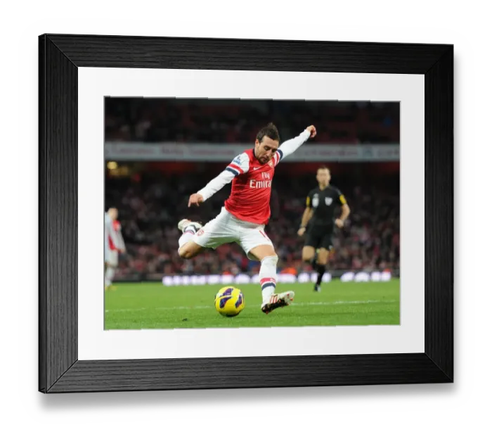 Framed Print : Santi Cazorla (Arsenal). Arsenal 0: 2 Swansea. Barclays Premier League. Emirates Stadium, 1  /  12  /  12