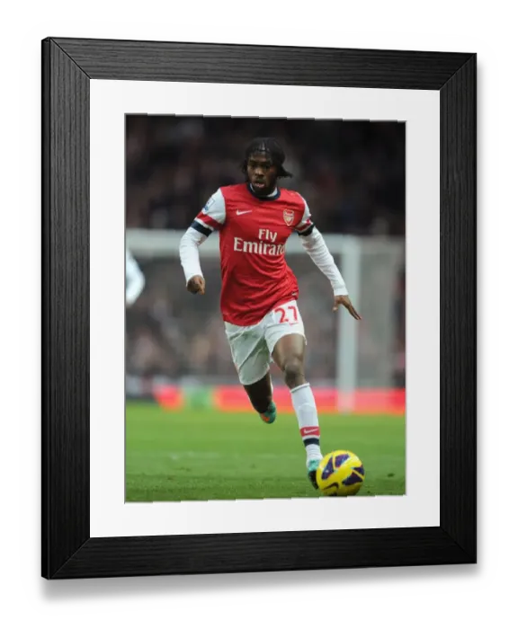 Framed Print : Gervinho in Action: Arsenal vs Swansea City, Premier League 2012-13