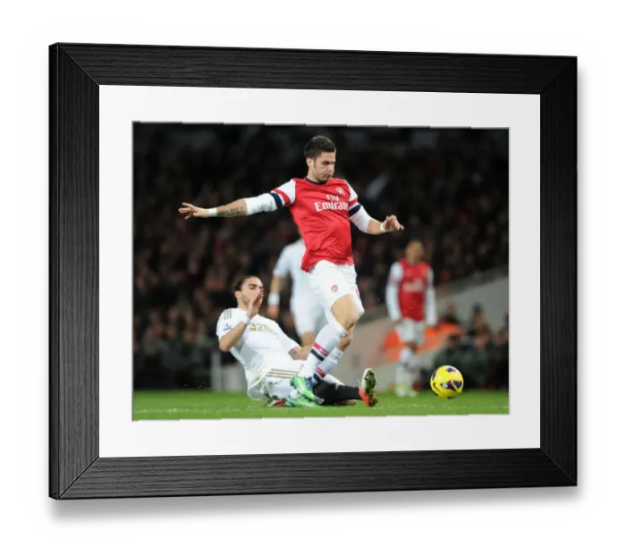Framed Print : Giroud vs. Flores: Intense Battle at the Emirates - Arsenal v Swansea City, 2012-13 Premier League Framed Print : Giroud vs. Flores: Intense Battle at the Emirates - Arsenal v Swansea City, 2012-13 Premier League