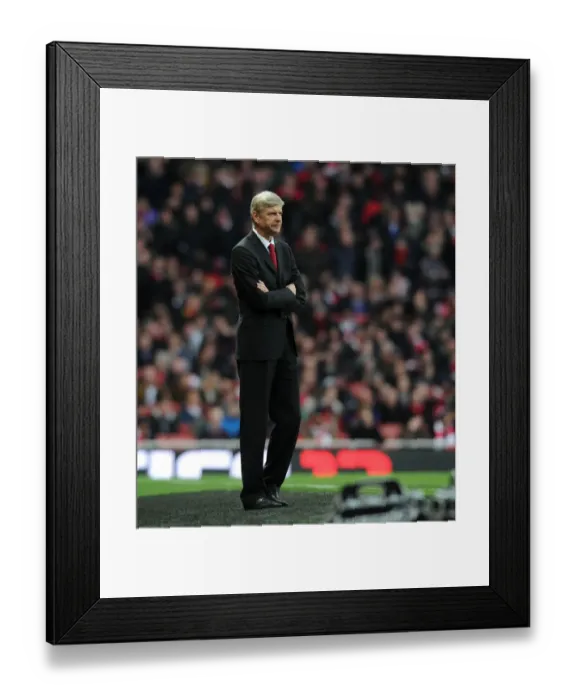 Framed Print : Arsene Wenger Leads Arsenal Against Swansea City in Premier League Clash (December 2012)