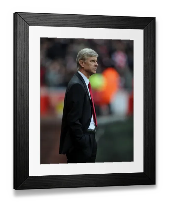 Framed Print : Arsene Wenger Leads Arsenal Against Swansea City (December 2012) Framed Print : Arsene Wenger Leads Arsenal Against Swansea City (December 2012)