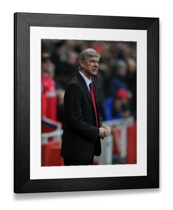 Framed Print : Arsene Wenger Leads Arsenal Against Swansea City (December 2012) Framed Print : Arsene Wenger Leads Arsenal Against Swansea City (December 2012)
