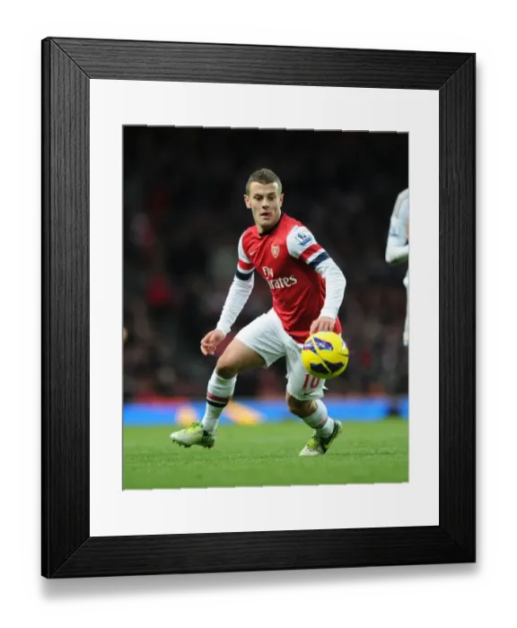 Framed Print : Jack Wilshere in Action: Arsenal vs. Swansea City (Premier League 2012-13)