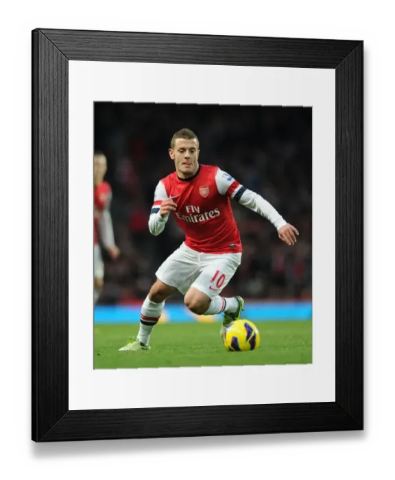 Framed Print : Arsenal's Jack Wilshere in Action: Arsenal vs Swansea City (Premier League 2012-13)
