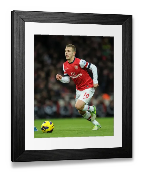 Framed Print : Jack Wilshere: Arsenal Midfielder in Action Framed Print : Jack Wilshere: Arsenal Midfielder in Action