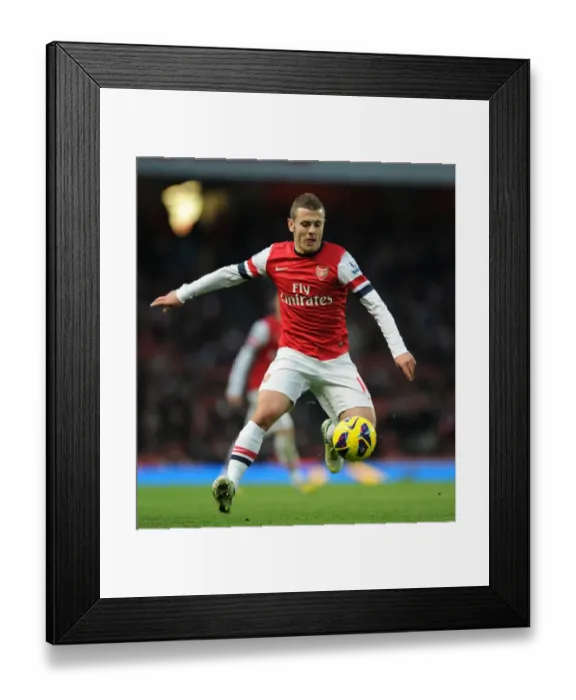 Framed Print : Arsenal's Jack Wilshere in Action: Arsenal vs Swansea City (Premier League 2012-13)