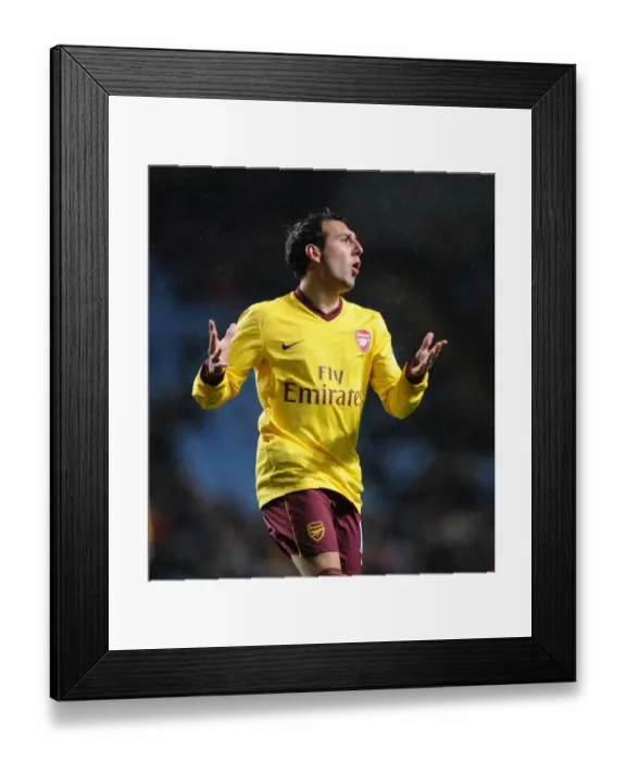 Framed Print : Santi Cazorla: Arsenal Star Shines at Villa Park (Aston Villa vs Arsenal, 2012-13)