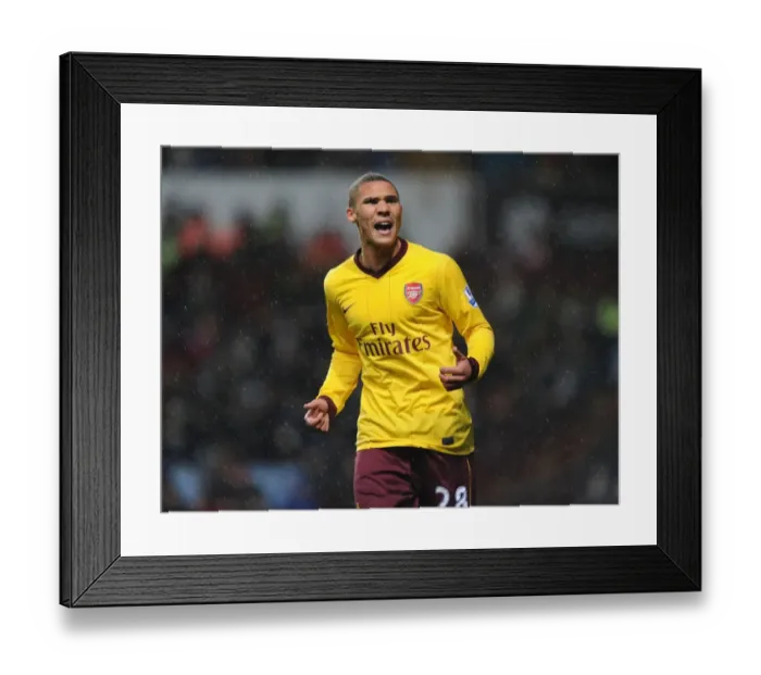 Framed Print : Kieran Gibbs in Action: Aston Villa vs. Arsenal, Premier League 2012-13