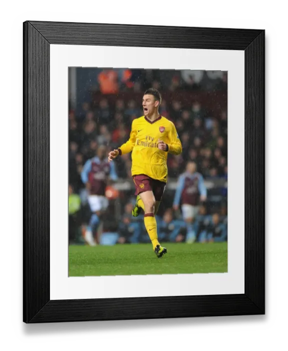 Framed Print : Laurent Koscielny Focuses in Aston Villa vs. Arsenal Premier League Clash (2012-13) Framed Print : Laurent Koscielny Focuses in Aston Villa vs. Arsenal Premier League Clash (2012-13)