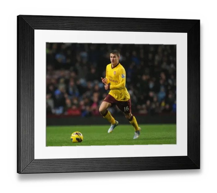 Framed Print : Aaron Ramsey in Action: Aston Villa vs Arsenal, Premier League 2012-13 Framed Print : Aaron Ramsey in Action: Aston Villa vs Arsenal, Premier League 2012-13