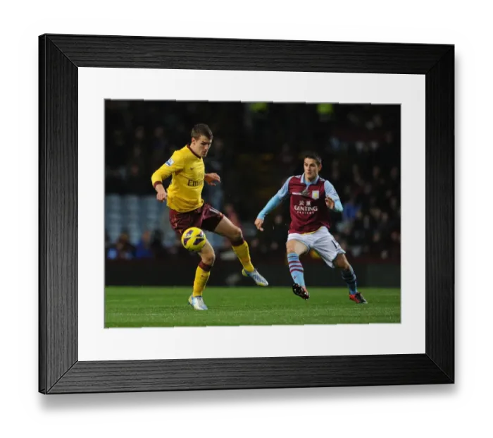 Framed Print : Intense Rivalry: Ramsey vs. Westwood at Villa Park - Aston Villa vs. Arsenal, Premier League 2012-13