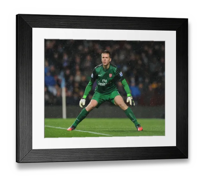 Framed Print : Arsenal's Unyielding Guardian: Wojciech Szczesny at Aston Villa (2012-13)