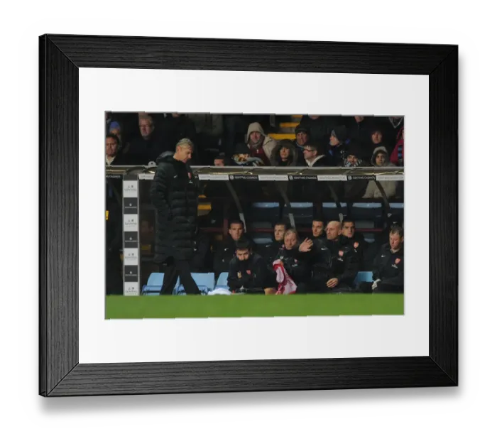 Framed Print : Arsene Wenger at Aston Villa: Premier League Clash 2012