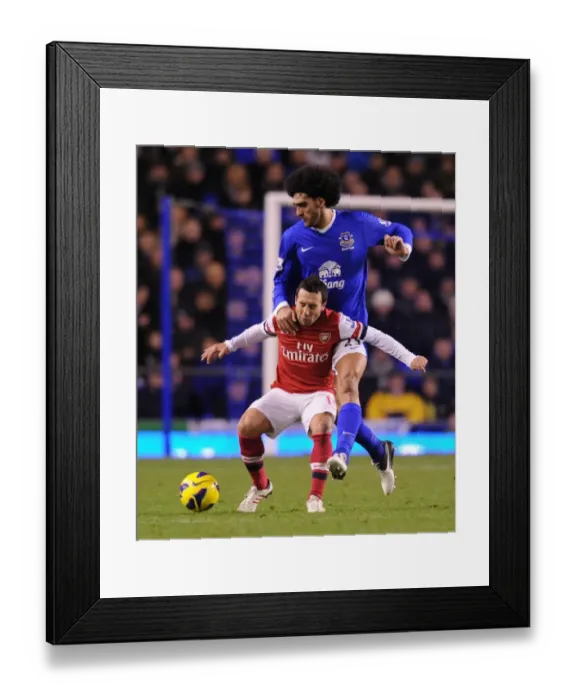 Framed Print : Clash of Midfield Titans: Cazorla vs. Fellaini (Everton vs. Arsenal, 2012-13) Framed Print : Clash of Midfield Titans: Cazorla vs. Fellaini (Everton vs. Arsenal, 2012-13)